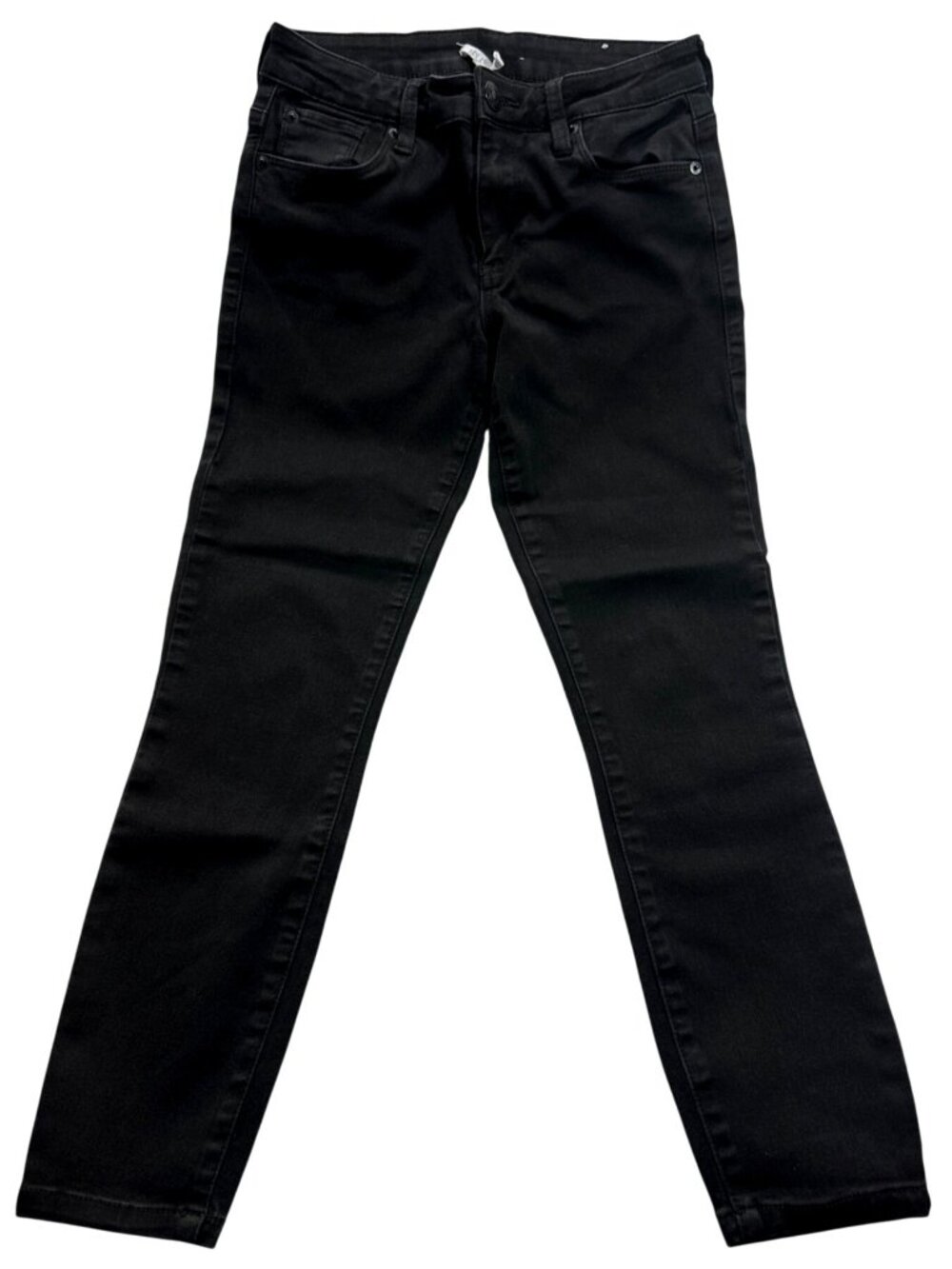 STS Blue Black Jeans 27 Mid Rise Ankle Skinny Leg Soft Chic Sleek Fit